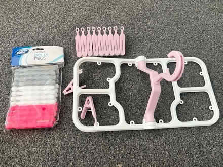 Photo of free Portable drying hanger plus pegs (Camberwell, SE5) #1