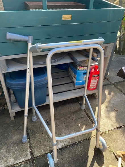 Photo of free Wheeled Zimmer & Stick (Silverdale) #1