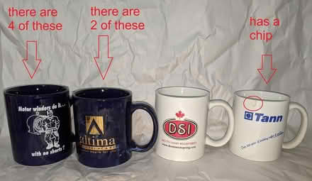 Photo of free Various Mugs (Sandalwood Pkwy/McLaughlin) #1