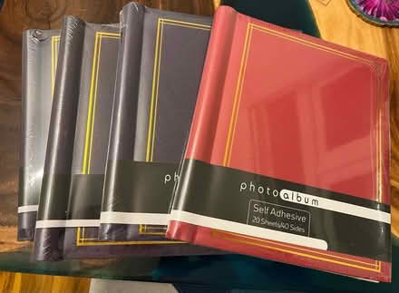 Photo of free 4 photo albums, new, self adhesive (Wallasey CH44) #1