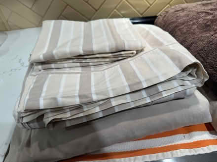 Photo of free Bedding and bathroom rug (Lake Merritt Oakland CA) #1