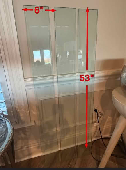 Photo of free (3) Thick glass shelves (SR 54 & 41 (Lutz/LOL area)) #1
