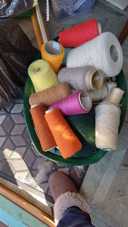 Photo of free 2 black sacks of coned yarn (Gedling NG4) #1