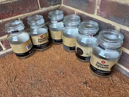 Photo of free Douwe Egberts jars, large 190g (Stone Cross BN23) #1