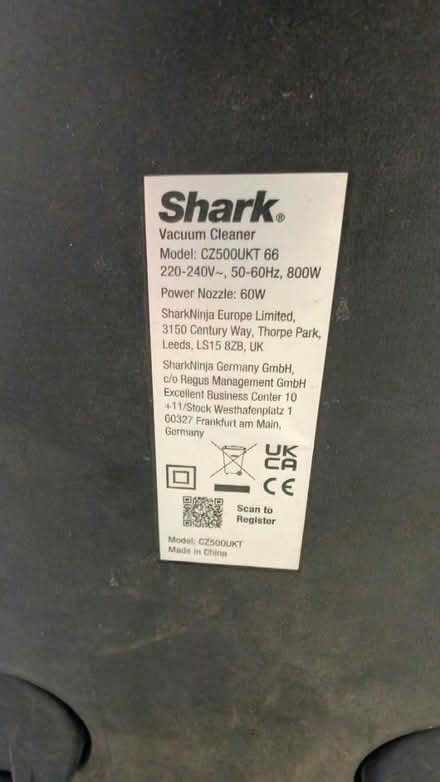 Photo of free shark vacuum (Chard TA20) #3