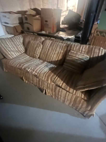 Photo of free 1980s pull out couch (Belle Mead) #1