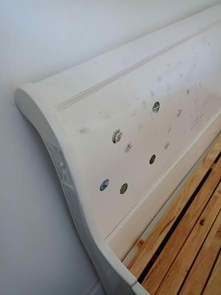 Photo of free Kingsize bed frame + support slats (B77 - Tamworth) #3