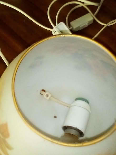 Photo of free Italian Murano Opaline Hand Painted Goblet Lamp (Hoddesdon EN11) #2