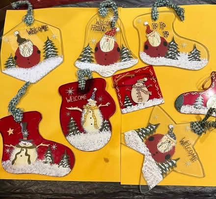 Photo of free 8 really cute painted glass Christmas ornaments (Lindfield RH16) #1