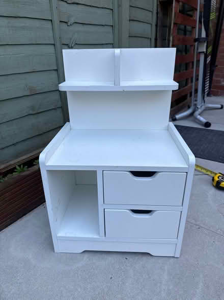Photo of free Small bedside cabinet white (Allestree, DE22) #1