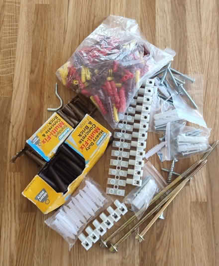 Photo of free Electric Connector Blocks, various wall plugs and screws (Pickford Green CV5) #1