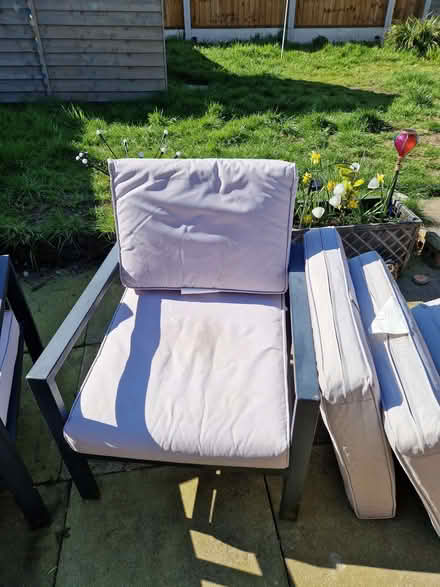 Photo of free Metal garden chairs (Sutton Heath WA9) #3