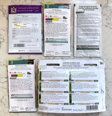 Photo of free Various fruit & veg seeds (East Marden) #2