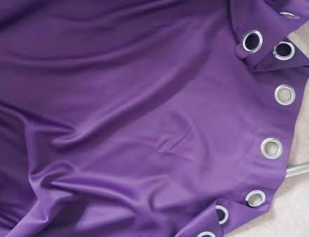 Photo of free Purple Blackout curtains and poll (BR6) #2