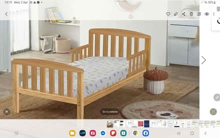 Photo of free Childs wooden bed frame plus mattress if (Horfield BS7) #1