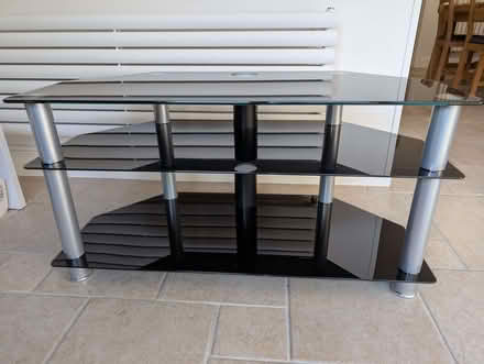 Photo of free Black Glass and Chrome TV Stand (Wokingham RG40) #3
