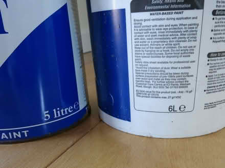 Photo of free Emulsion paint, brilliant white and magnolia (Llandrindod LD1) #2