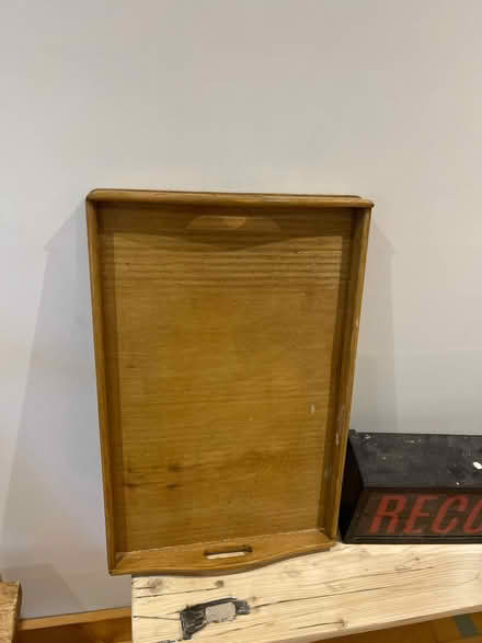 Photo of free Wooden serving tray (Markfield LE67) #1