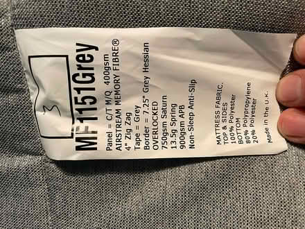 Photo of free Single Mattress (95x190cm) (TA11 6AN) #2