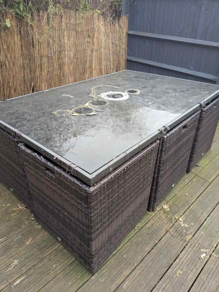 Photo of free Big rattan table garden set (East dulwich) #3