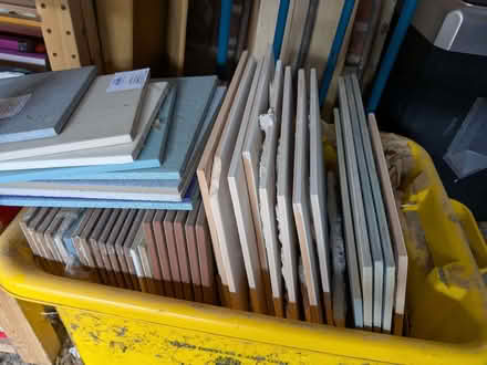 Photo of free Box of odd floor and wall tiles (Woolstone MK15) #1