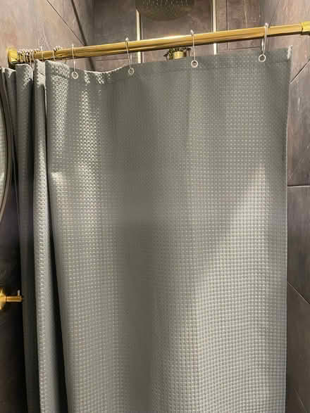 Photo of free 2 x Shower Curtain Grey 178 x 180cms (Fulham Palace Rd W6) #3