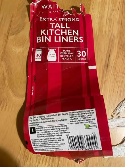 Photo of free Kitchen bin liners (Jericho OX2) #1
