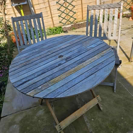 Photo of free Garden Table & 2 Chairs (Dolley Green LD8) #1
