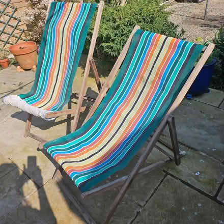 Photo of free 2 Traditional Deck Chairs (Dolley Green LD8) #1