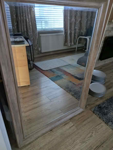 Photo of free Large mirror wood effect surround (Wokingham RG41) #1