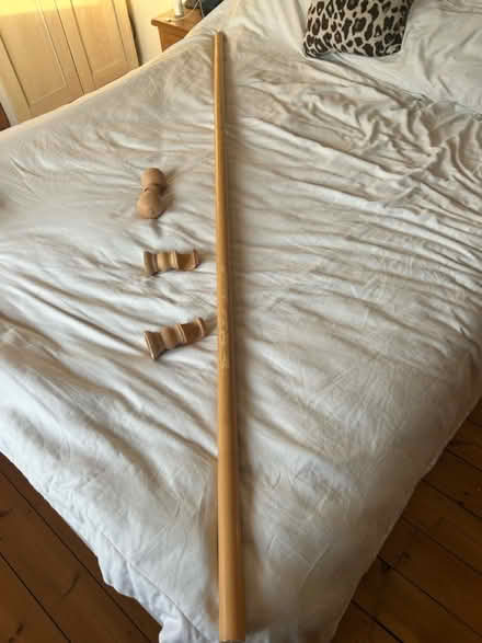 Photo of free Curtain pole light wood (Old town SG1) #1