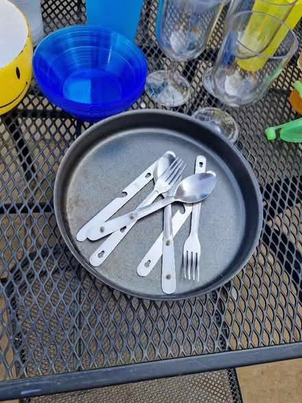 Photo of free Collection of mostly plastic picnicware (Jersey Farm AL4) #4