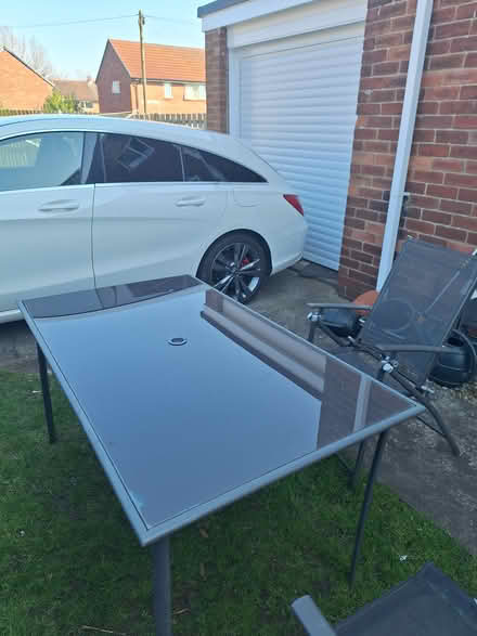 Photo of free Garden glass top table & 4 Chairs (NE5 East Denton) #1