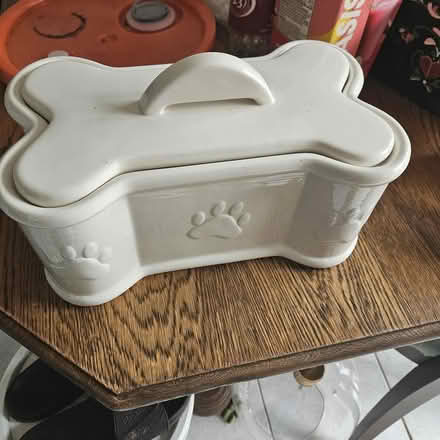 Photo of free dog treat container (St. Clair Ave W & Oakwood Ave) #1