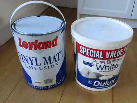 Photo of free Emulsion paint, brilliant white and magnolia (Llandrindod LD1) #1