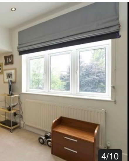 Photo of free Big blue Roman blind (Barnes SW13) #1