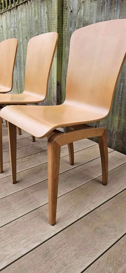 Photo of free 6 x oak veneer chairs (Leatherhead) #2