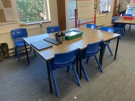 Photo of free School Key Stage 1 table and chairs (Weston) #1