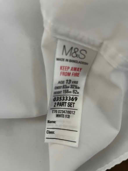 Photo of free 2 white girls school shirts (St Julians AL1) #2