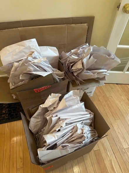 Photo of free Packing boxes & packing paper (Spadina & Bloor) #2
