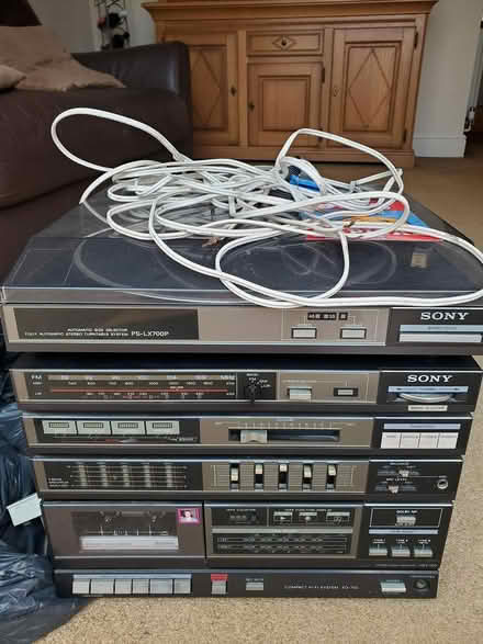 Photo of free Sony stereo with record player (Bookham KT23) #1
