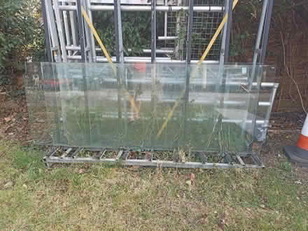 Photo of free Frameless glass door panels x3 (Romford RM1) #1