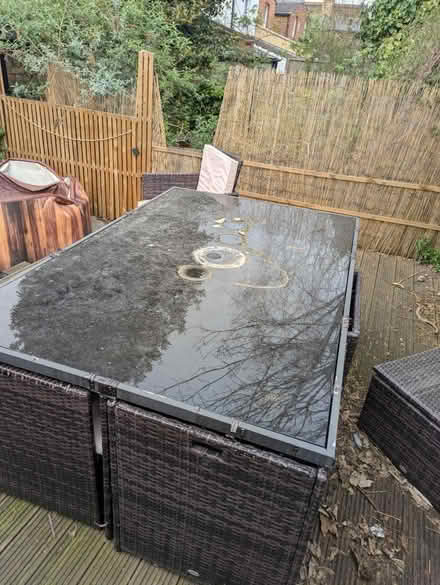 Photo of free Big rattan table garden set (East dulwich) #1