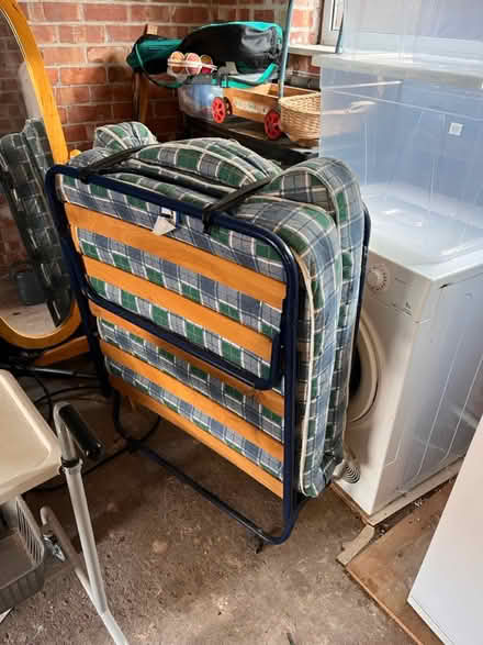 Photo of free Single foldable bed with mattress (West Kirby CH48) #1