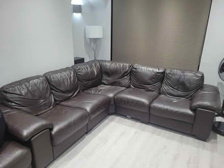 Photo of free Corner L shaped sofa plus 2 seater (harrow) #1