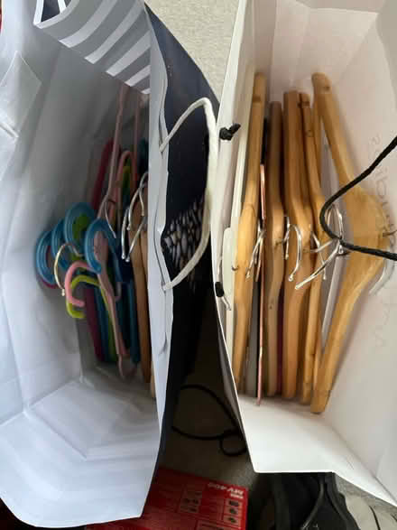 Photo of free 2 bags of hangers (Sunninghill SL5) #1