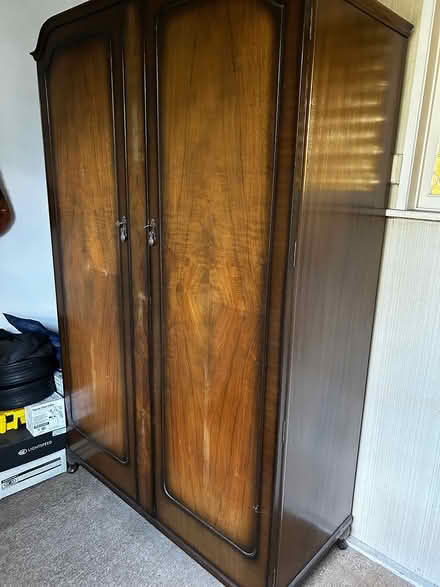 Photo of free Tall vintage double wardrobe (Lytchett Matravers.) #2