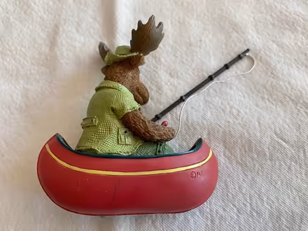 Photo of free Fishing Moose Ornament (Cupertino - DeAnza and 280) #2