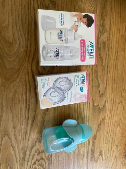 Photo of free Baby bottles and breast shields (Staines. TW18) #1