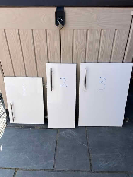 Photo of free 3 white cupboard doors, Wickford (Wickford SS12) #1